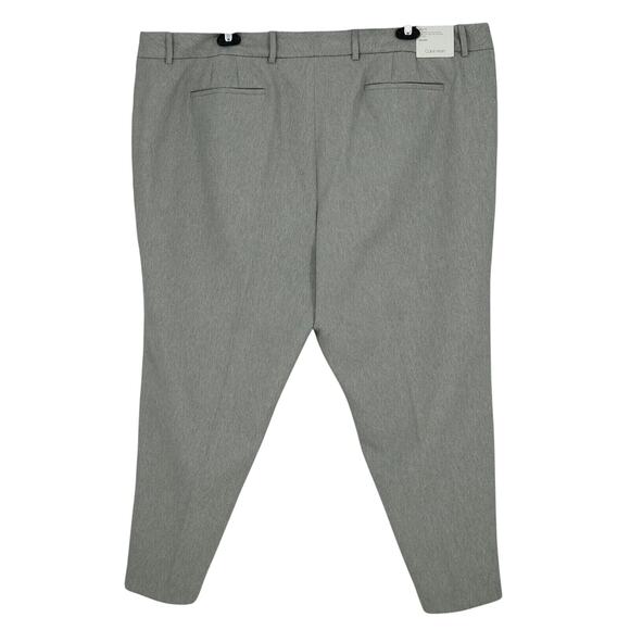 Calvin Klein Dress Pants Plus Size 22W Gray Slim Fit Crop Ankle Career New - Picture 2 of 16
